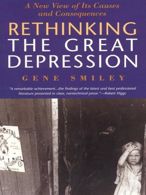 cover image of Rethinking the Great Depression
